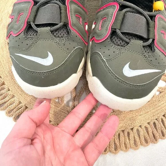 Nike Air More Uptempo Cargo Khaki Sneakers DH0622-300 Size 9.5 Men's - Picture 7 of 10